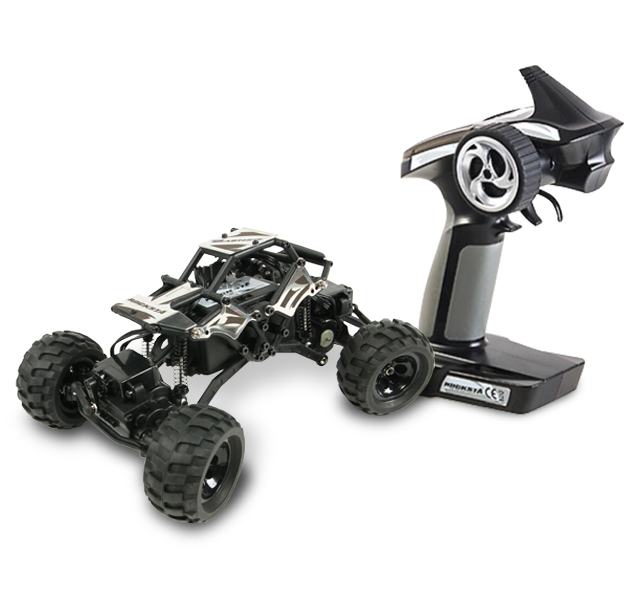 Basher RockSta (Ready To Run) 1/24 4WS Mini Rock Crawler (Metal Gears)